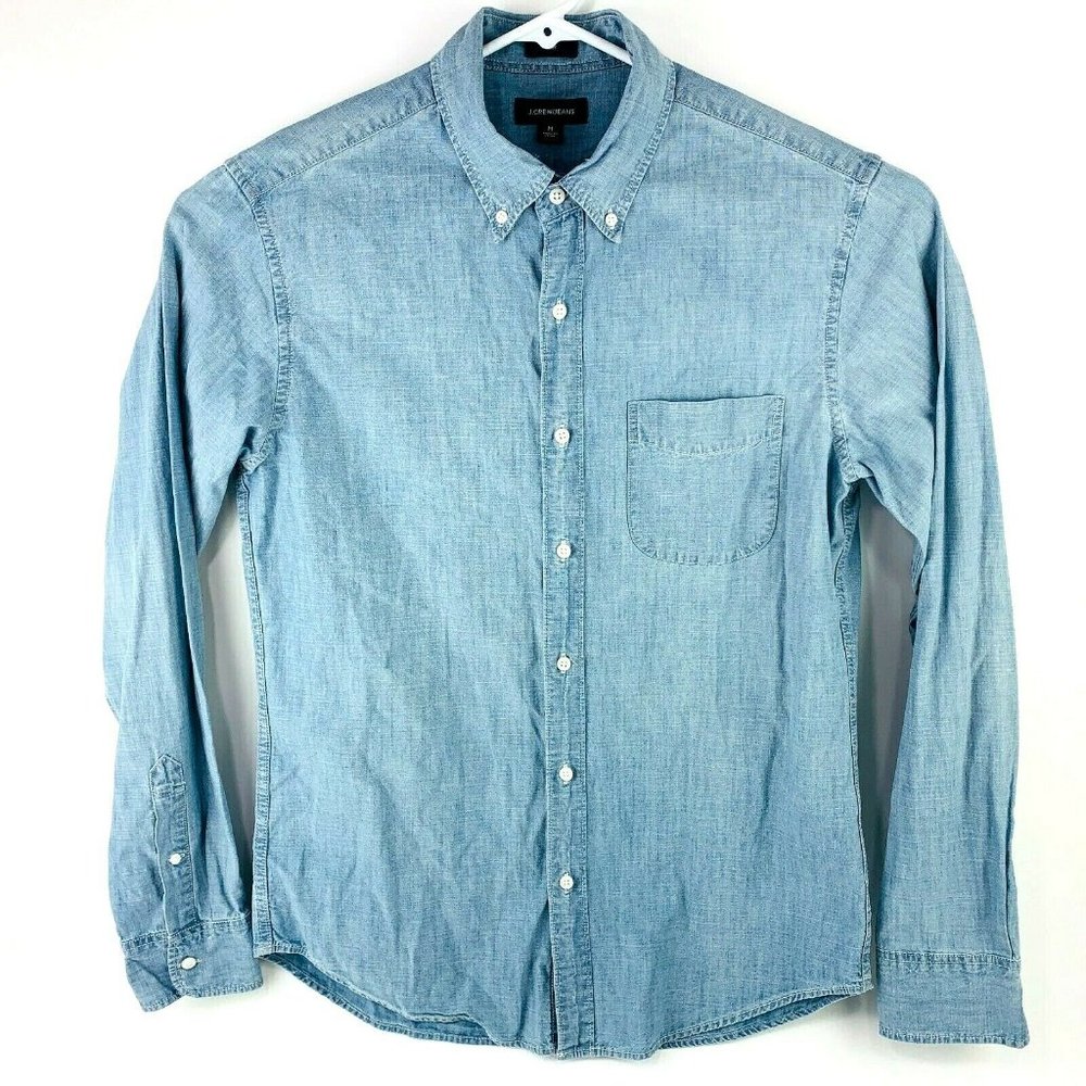 J. Crew Slim Fit Denim Button Front Shirt